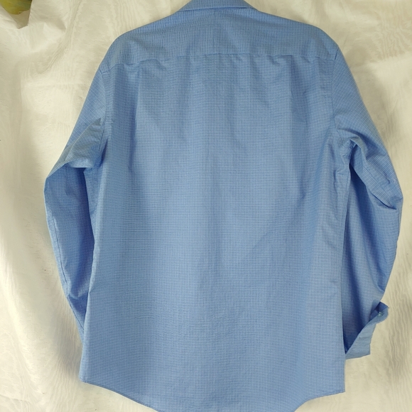 Joseph jos.a.bank blue check button career shirt - Picture 2 of 4